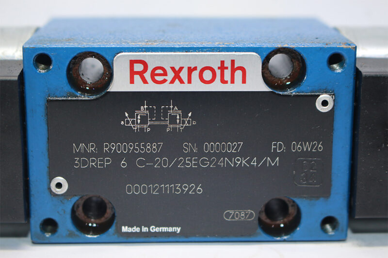 REXROTH R900955887 PROPORTIONAL PRESSURE CONTROL VALVE 3DREP 6 C-21/25EG24N9K4/M