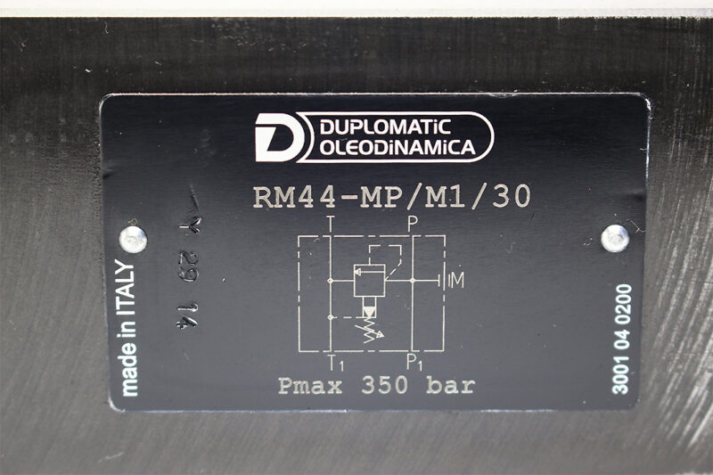 DUPLOMATIC RM44-MP/M1/30 PRESSURE RELIEF VALVE