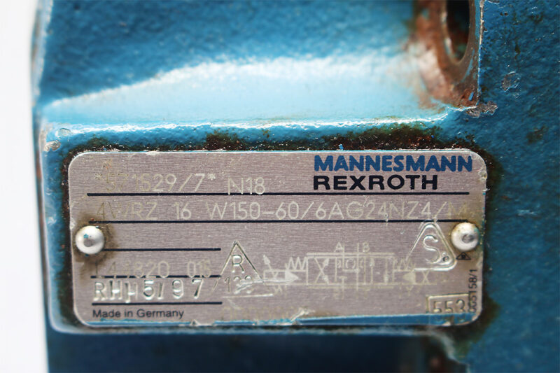 REXROTH 4WRZ16W150-60/6AG24NZ4/M PILOT OPERATED PROPORTIONAL DIRECTIONAL CONTROL VALVE