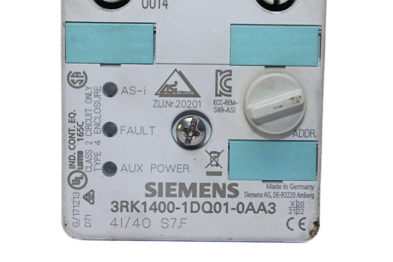 SIEMENS 3RK1400-1DQ01-0AA3 AS-I COMPACT MODULE