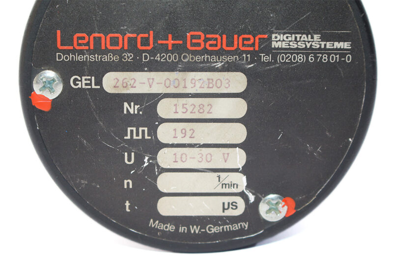 Lenord+Bauer GEL 262-V-00192B03 INCREMENTAL ENCODER