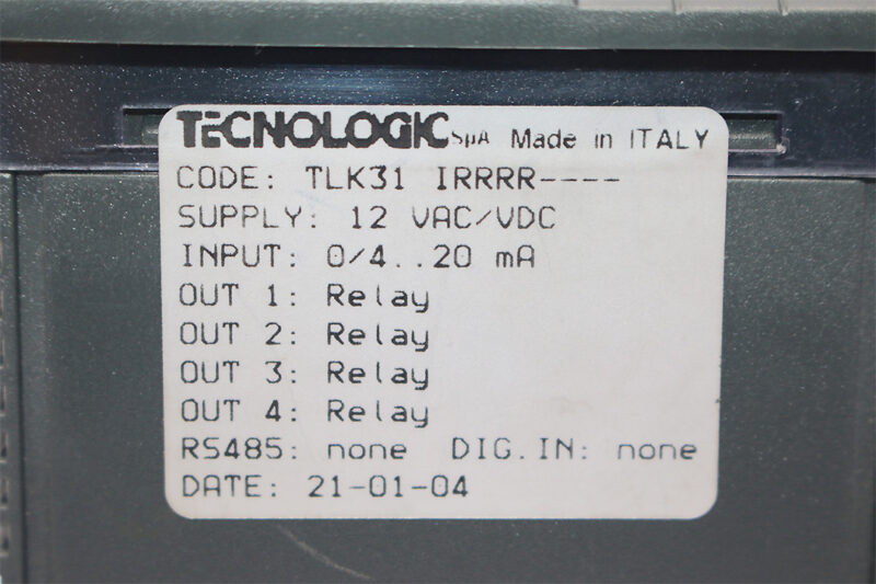 TECNOLOGIC TLK31 1RRRR DIGITAL ELECTRONIC CONTROLLER