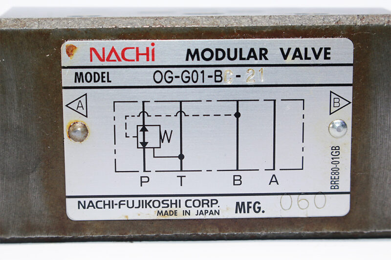 NACHI OG-G01-BC-21 FLOW REGULATOR MODULAR VALVE