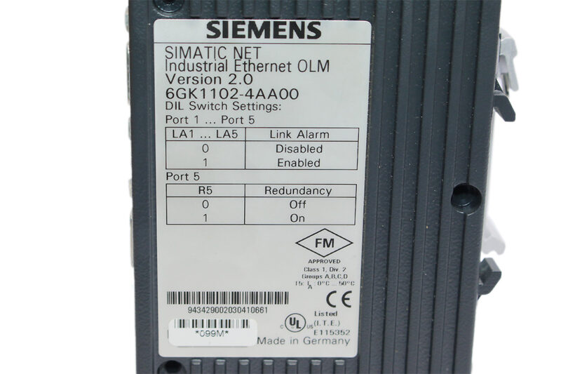 SIEMENS 6GK1102-4AA00 INDUSTRIAL ETHERNET SIMATIC NET