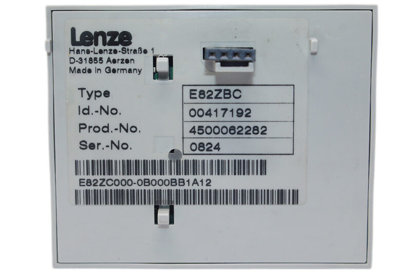 LENZE E82ZBC PROGRAMMING KEYPAD 8200