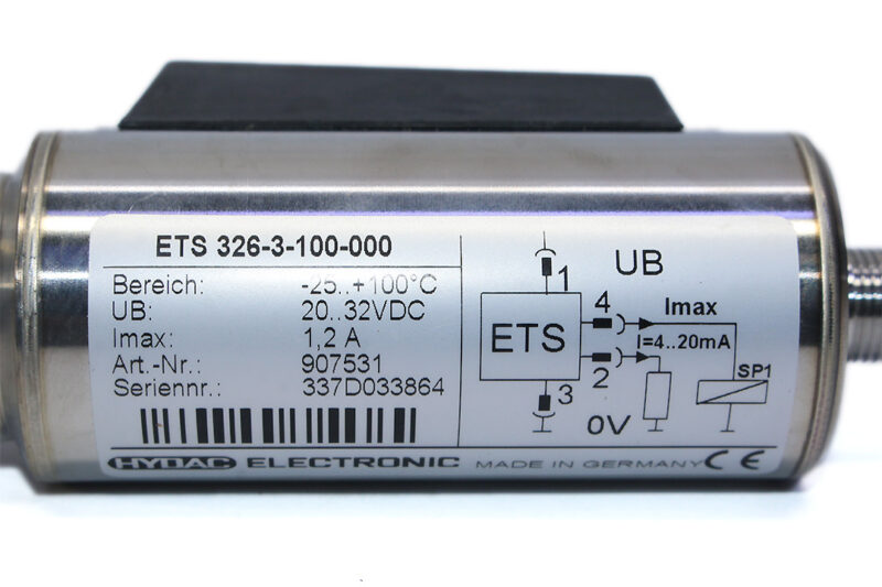 HYDAC ETS 326-3-100-000 TEMPERATURE SWITCH 907531