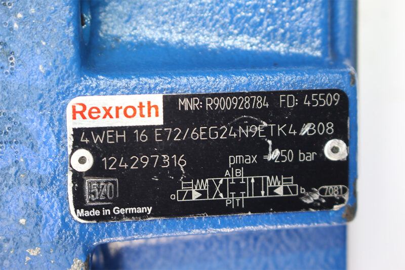 REXROTH R900928784 PILOT OPERATED DIRECTIONAL VALVE 4WEH 16 E72/6EG24N9ETK4/B08