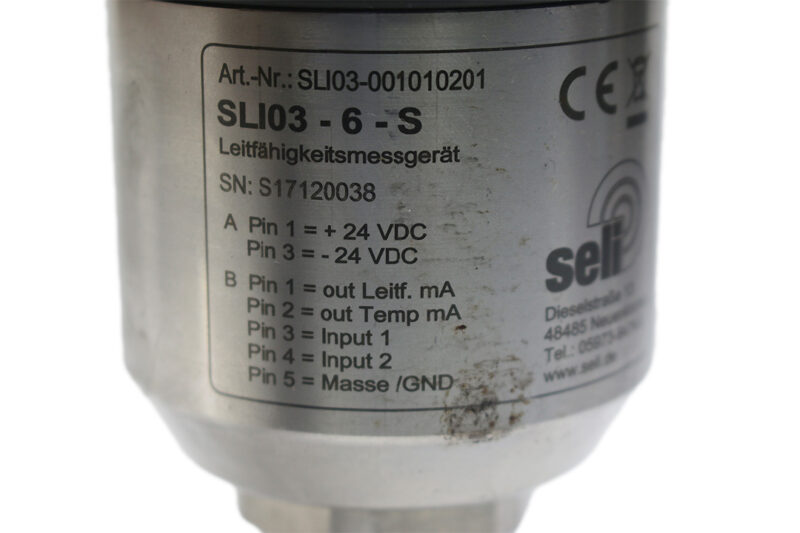 SELI SLI03-6-S CONDUCTIVITY MEASURING UNIT