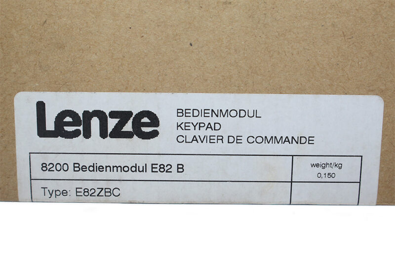 LENZE E82ZBC PROGRAMMING KEYPAD 8200