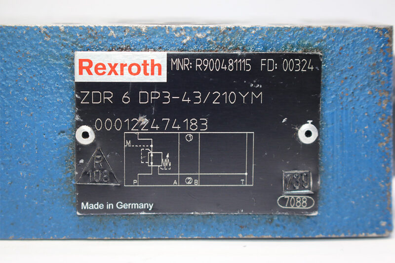 REXROTH R900481115 PRESSURE REDUCING VALVE ZDR6DP3-43/210YM