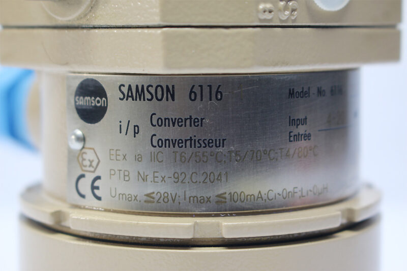 SAMSON 6116 I/P CONVERTER 6116-111122000.01