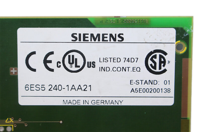 SIEMENS 6ES5240-1AA21 POSITIONING MODULE