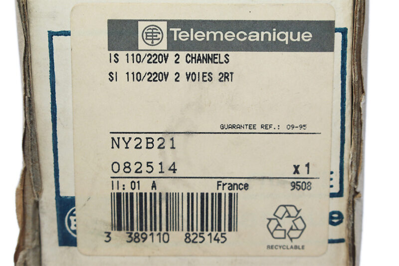 TELEMECANIQUE NY2B21 SAFETY BARRIER RELAY