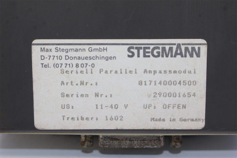 STEGMANN ANPASSMODUL SSI PARALLEL 817140004500 - Image 2