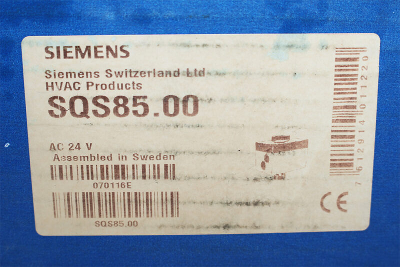 SIEMENS SQS85.00 ELECTRONIC VALVE ACTUATOR