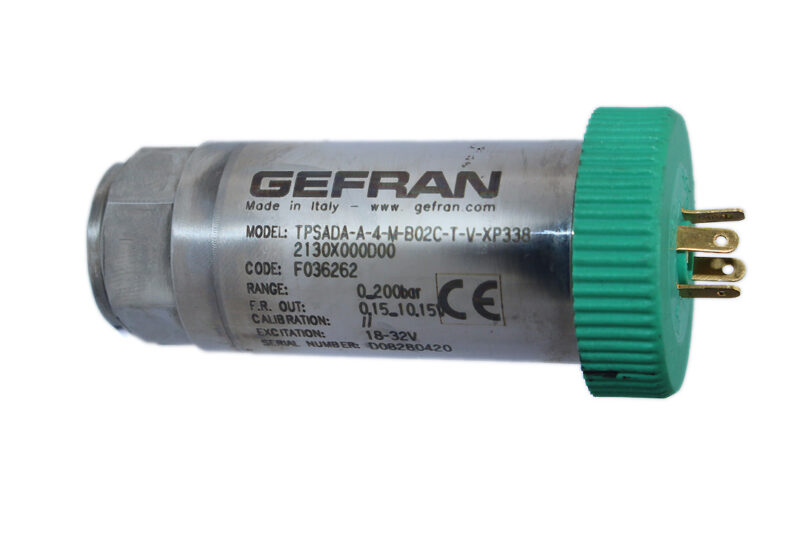 GEFRAN TPSADA-N-4-M-B02C-T-V-XP338 2130X000D00 PRESSURE TRANSMITTER 0…200 bar