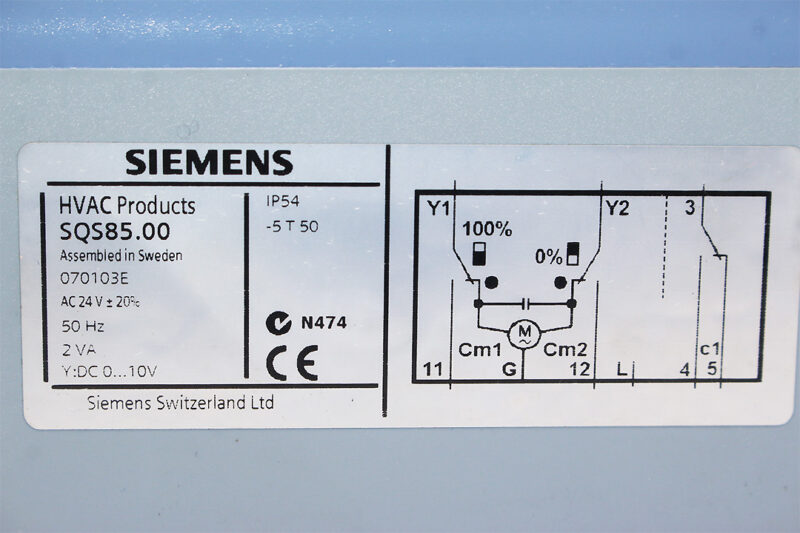 SIEMENS SQS85.00 ELECTRONIC VALVE ACTUATOR