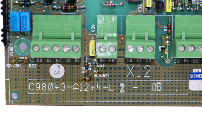 SIEMENS C98043-A1244-L2-06 SIMOREG SPINDLE BOARD