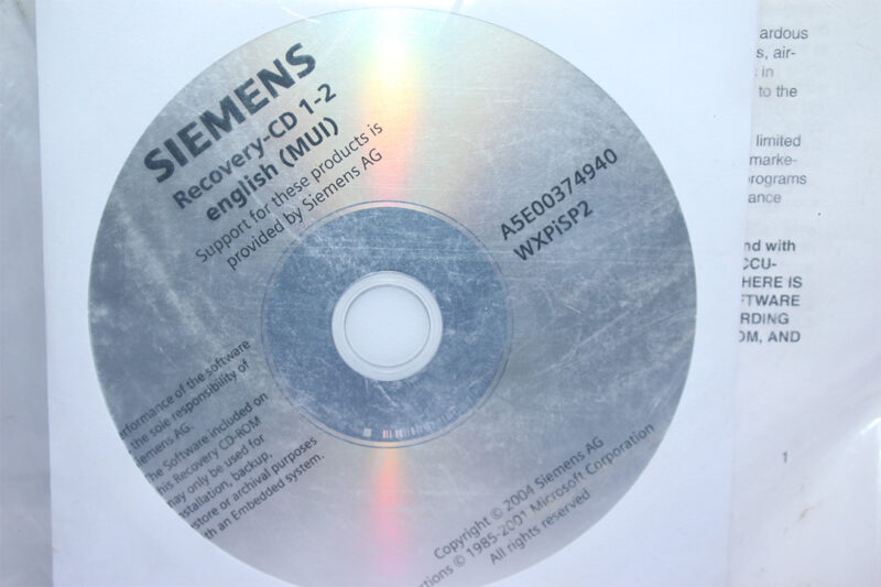 SIEMENS A5E00383888 RECOVERY CD 1-2 ENGLISH (MUI) WXPISP2