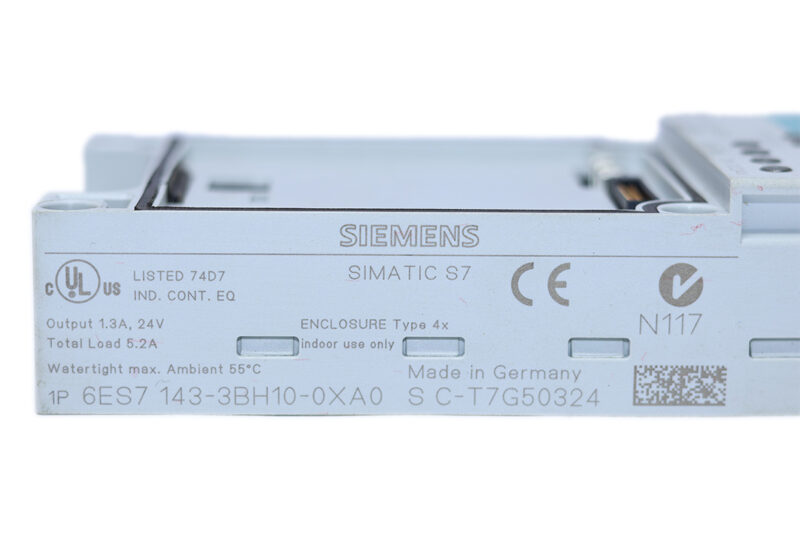 SIEMENS 6ES7 143-3BH10-0XA0 I/O MODULE - Image 3