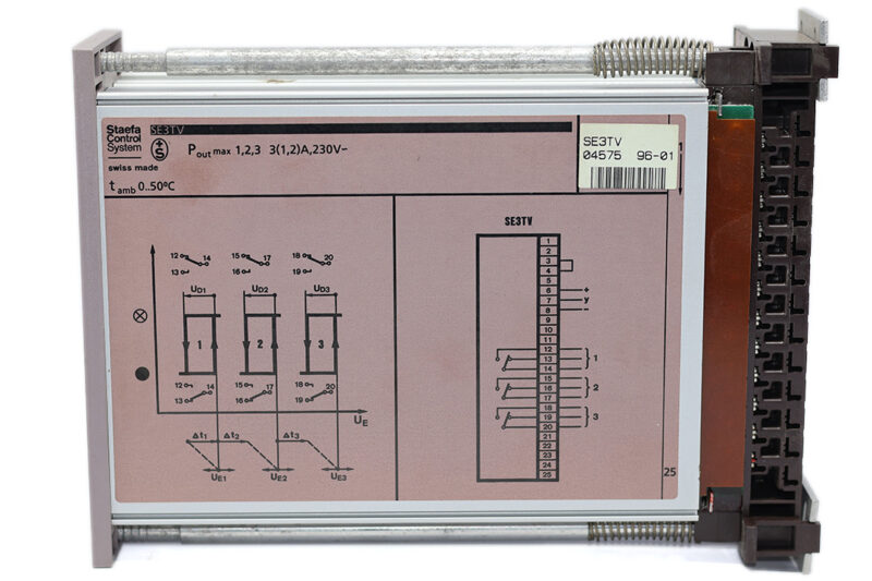 STAEFA CONTROL SYSTEM SE3TV 3 STAGE VOLTAGE SENSITIVE 04575 - Image 4