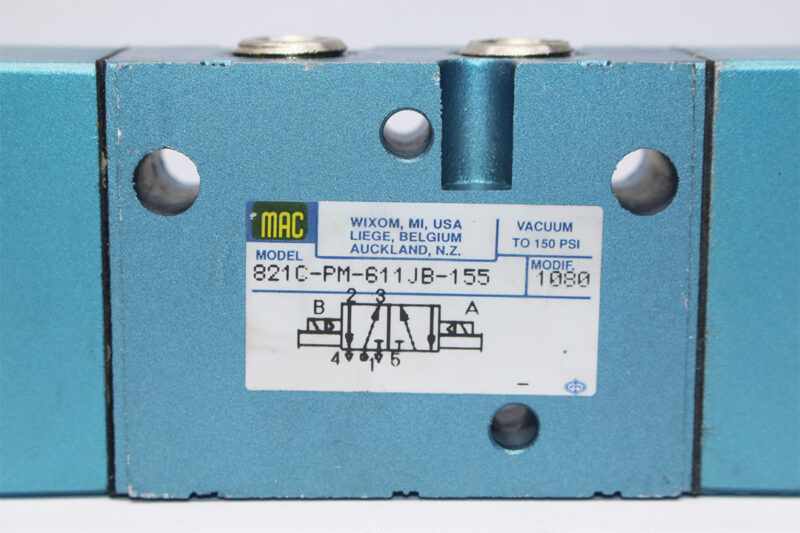 MAC 821C-PM-611JB-155 SOLENOID VALVE 24VDC