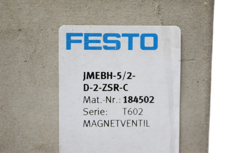 FESTO JMEBH-5/2-D-2-ZSR-C SOLENOID VALVE 184502