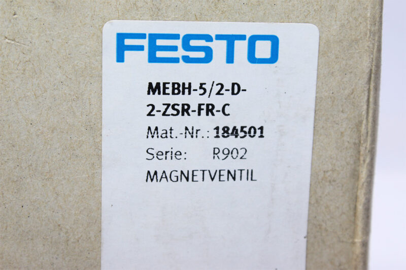 FESTO MEBH-5/2-D-2-ZSR-FR-C SOLENOID VALVE 184501