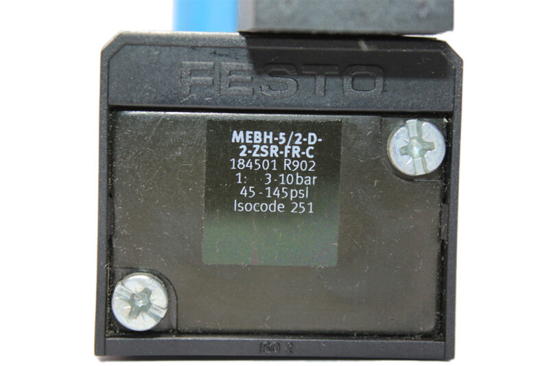 FESTO MEBH-5/2-D-2-ZSR-FR-C SOLENOID VALVE 184501 - Image 3