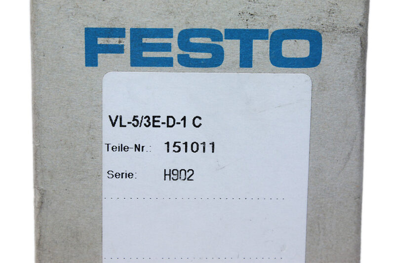 FESTO VL-5/3E-D-1-C PNEUMATIC VALVE 151011