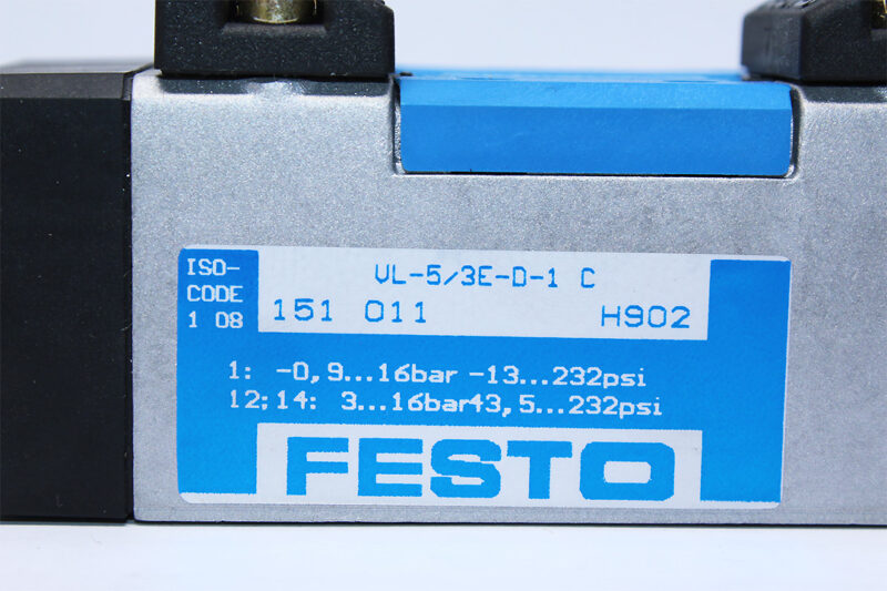 FESTO VL-5/3E-D-1-C PNEUMATIC VALVE 151011 - Image 3