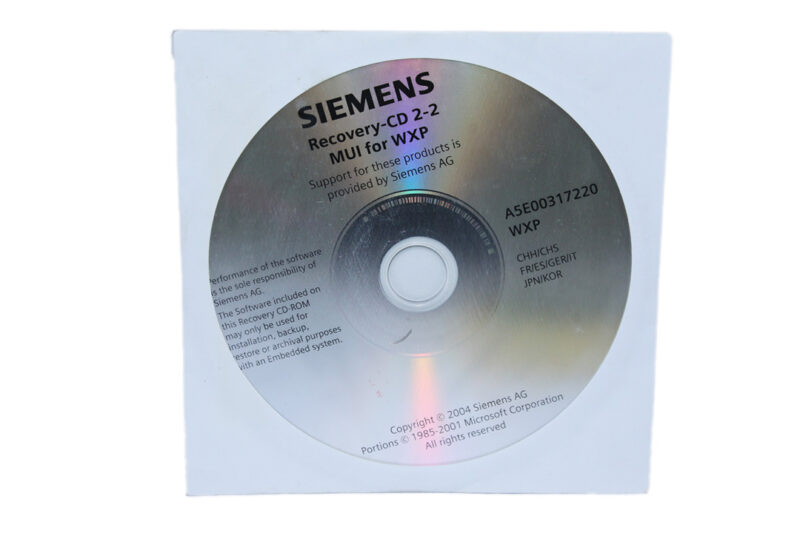 SIEMENS A5E00317220 RECOVERY CD 2-2 WXP - Image 3