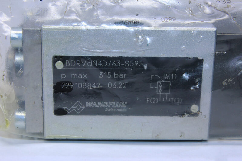 WANDFLUH BDRVDN4D/63-S595 PRESSURE RELIEF VALVE