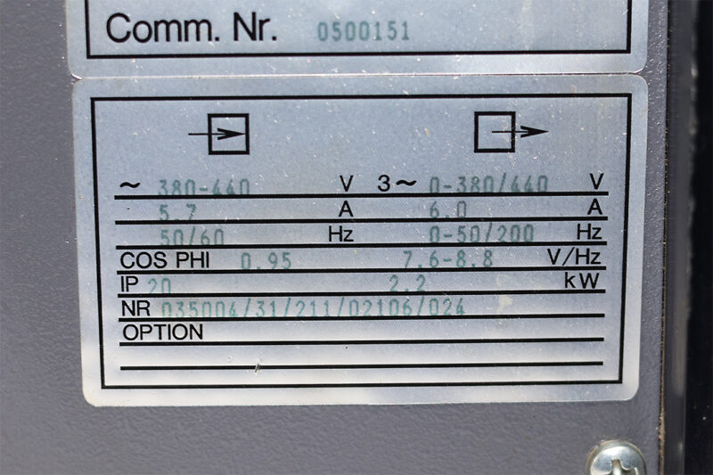 PIV S1T-2.2/400-0 DRIVE FREQUENCY CONVERTER - Image 3