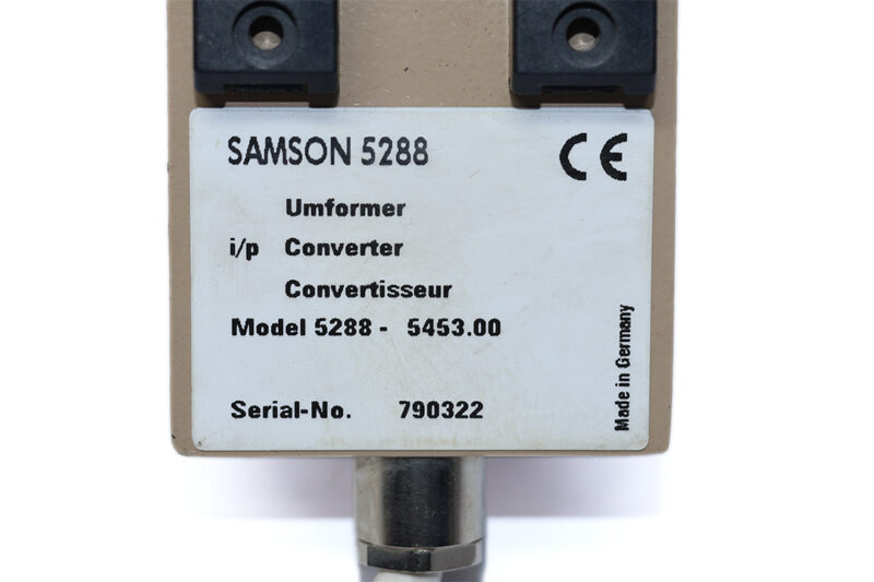 SAMSON 5288 I/P CONVERTER 5288-5453.00
