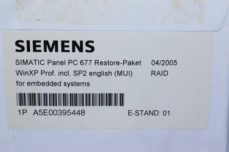 SIEMENS A5E00395449 RESTORE PAKET A5E00395449 - Image 3