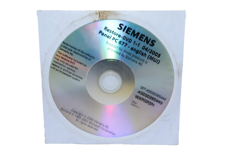 SIEMENS A5E00395449 RESTORE PAKET A5E00395449 - Image 4