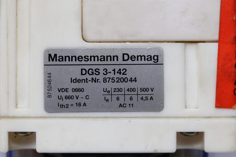 DEMAG DGS 3-142 GEARED LIMIT SWITCH 87520044 - JA Jordan Anwar EST.