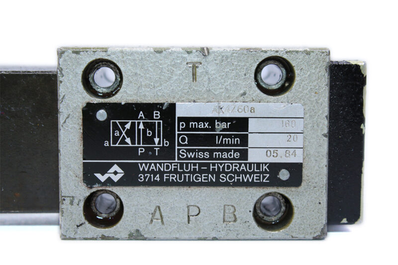 WANDFLUH AK4Z60A SOLENOID OPERATED SPOOL VALVE