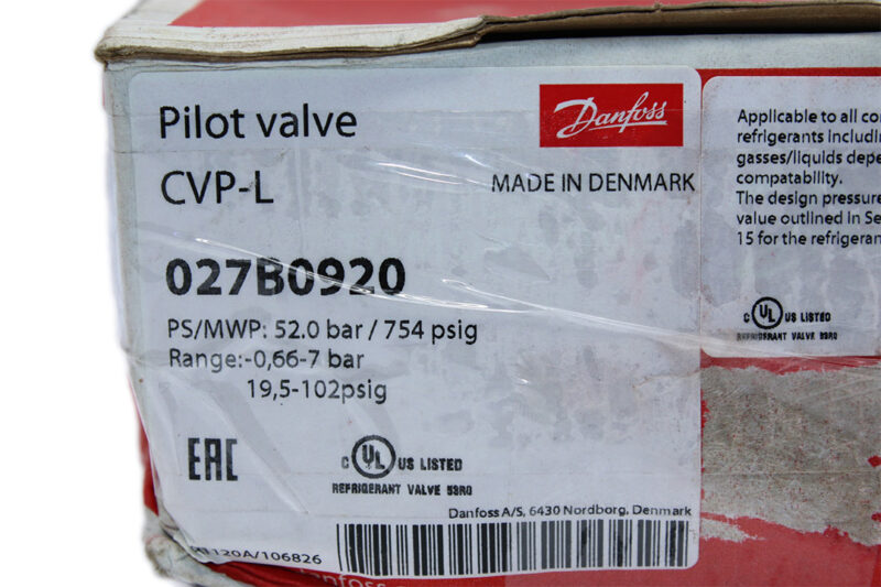 DANFOSS CVP-L PILOT VALVE 027B0920