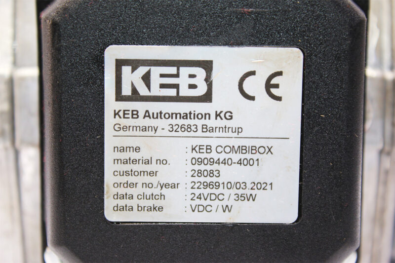 KEB 0909440-4001 COMBIBOX CLUTCH BRAKE