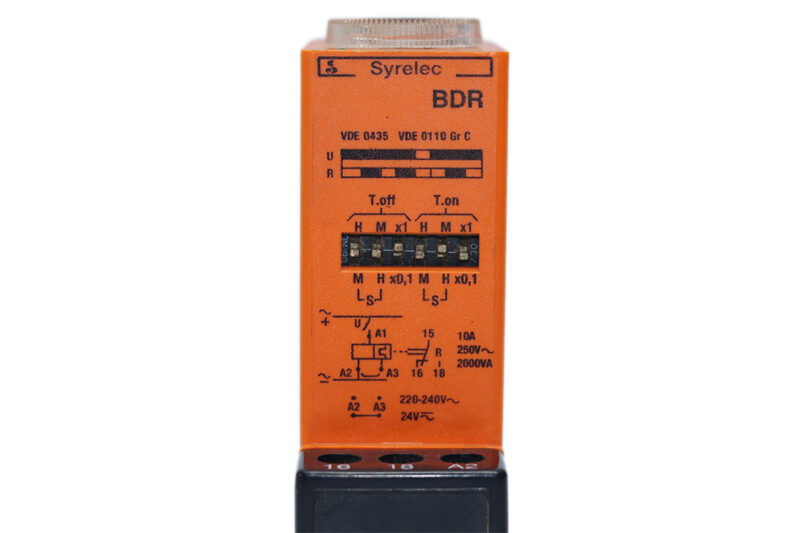 SYRELEC BDR TIME RELAY 220-240 VAC / 24VAC/DC