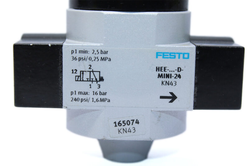 FESTO HEE-3/8-D-MINI-24 ON/OFF VALVE 165074