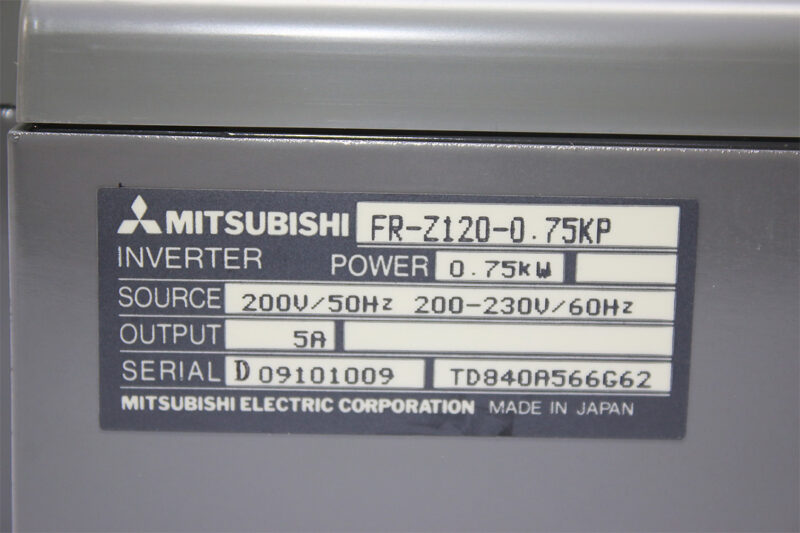 MITSUBISHI FR-Z120-0.75KP TRANSISTOR INVERTER - Image 3