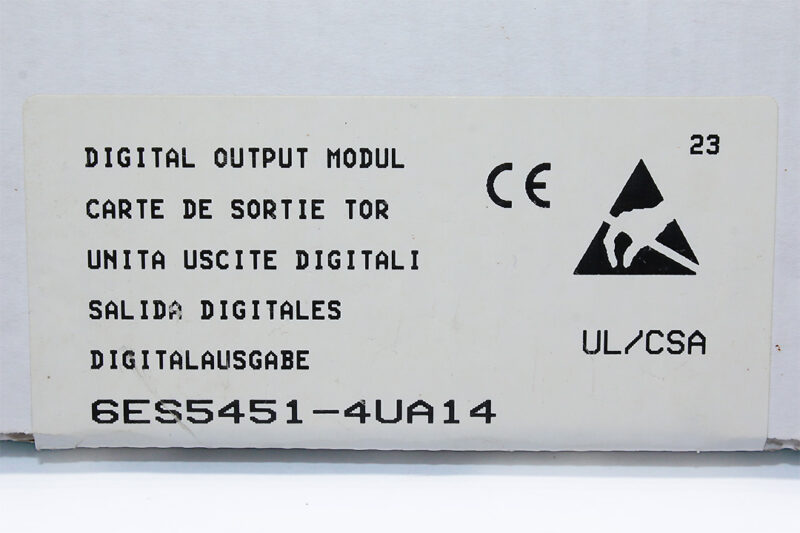 SIEMENS 6ES5 451-4UA14 DIGITAL OUTPUT