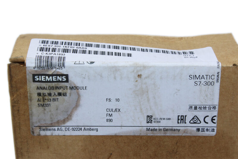 SIEMENS 6ES7 331-1KF02-0AB0 ANALOG INPUT MODULE - Image 3