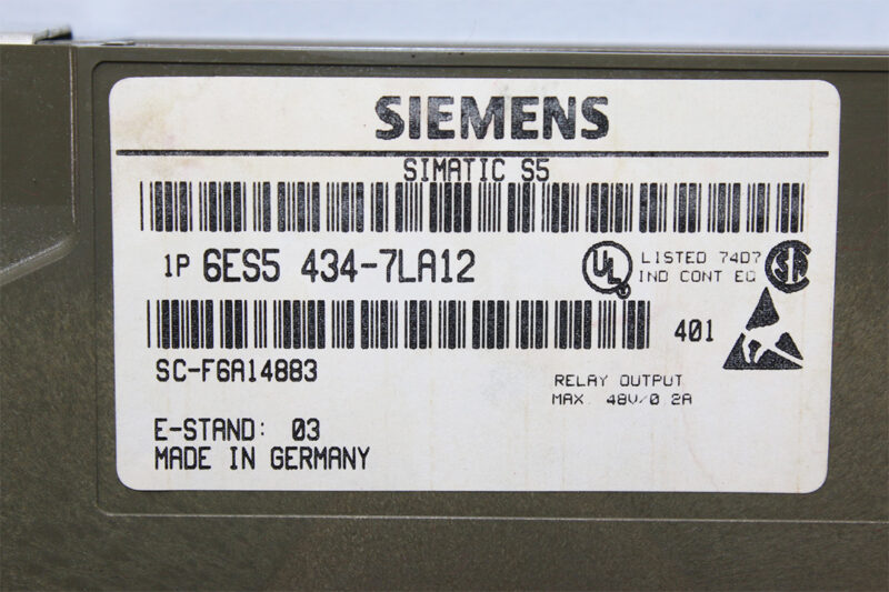 SIEMENS 6ES5 434-7LA12 DIGITAL INPUT MODULE