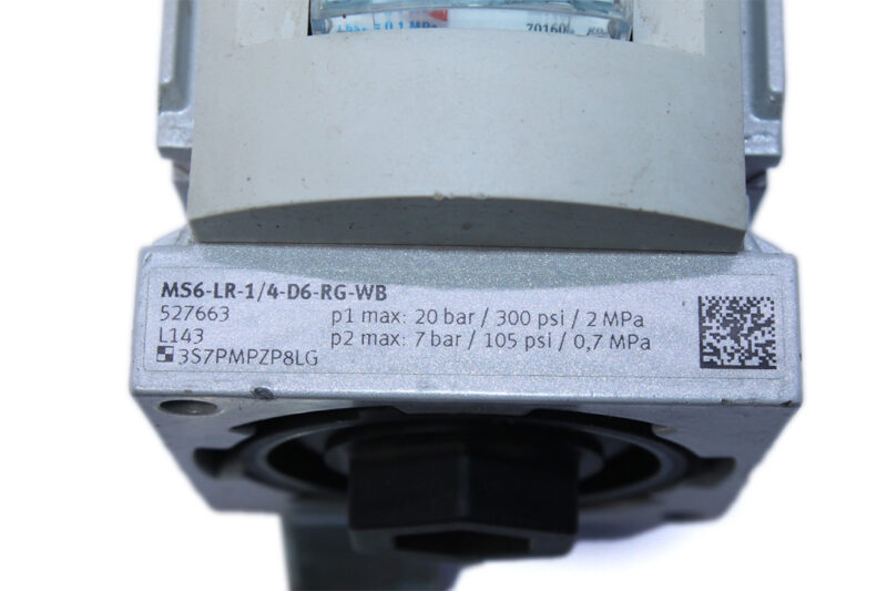 FESTO MS6-LR-1/4-D6-RG-WB PRECISION PRESSURE REGULATOR 527663