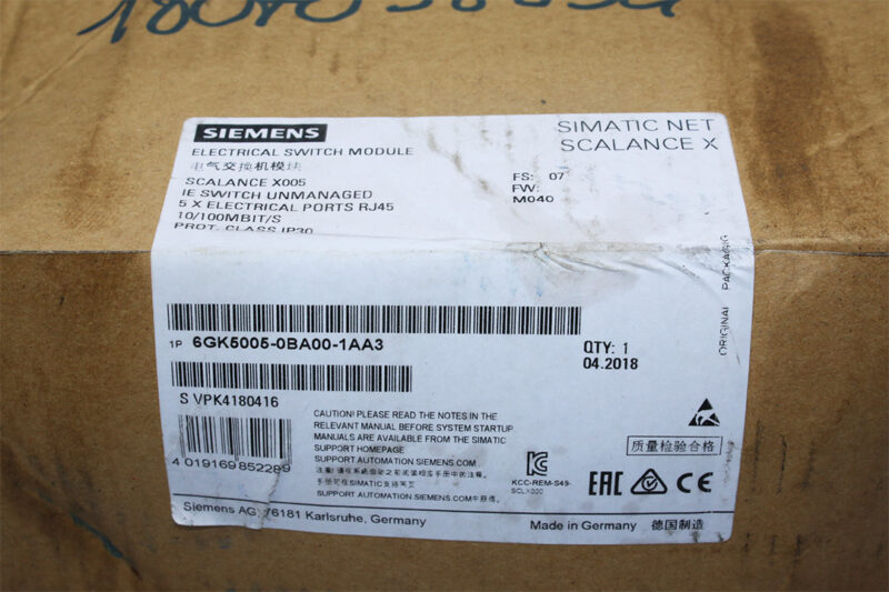 SIEMENS 6GK5005-0BA00-1AA3 Ethernet Module - Image 3