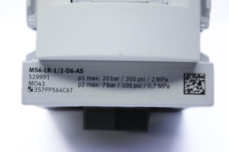 FESTO MS6-LR-1/2-D6-AS PRESSURE REGULATOR 529991